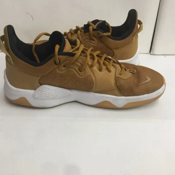 Sneakers Shoes Nike PG 5 Paul George Metallic Gold Wheat Basketball 11.5 - Picture 12 of 16